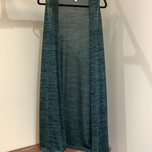 LuLaRoe Joy Long Sleeveless Vest Size XS Blue-Shirts & Tops-Sunshine and Wine Boutique