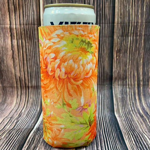 The Swanky Blossom Slim Can Cooler, Floral-Can & Bottle Sleeves-Sunshine and Wine Boutique