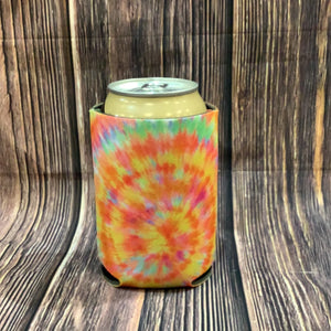 The Swanky Blossom Regular Can Cooler, Tie Dye-Can & Bottle Sleeves-Sunshine and Wine Boutique