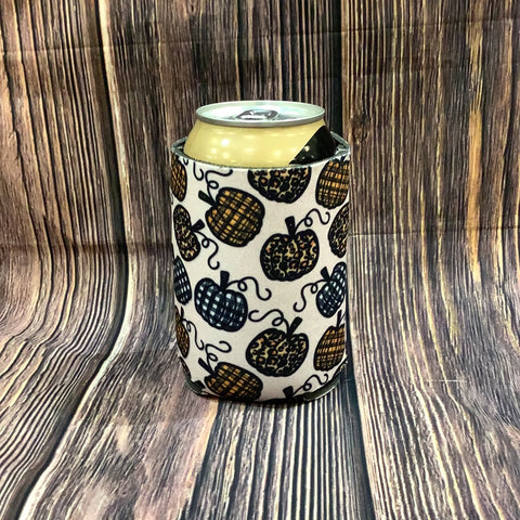 The Swanky Blossom Regular Can Cooler, Pumpkins-Can & Bottle Sleeves-Sunshine and Wine Boutique