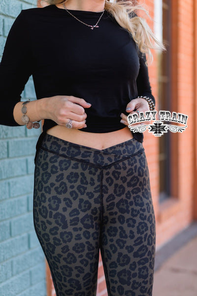 Crazy Train Inside Out Reversible Leggings, Brown Leopard-Clothing-Sunshine and Wine Boutique