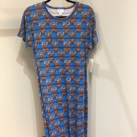 LuLaRoe Maria Long Maxi Dress Size XS USA-Dresses-Sunshine and Wine Boutique