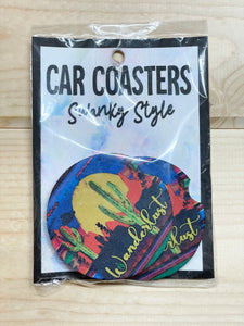 The Swanky Blossom Car Coasters - Wanderlust-Coasters-Sunshine and Wine Boutique