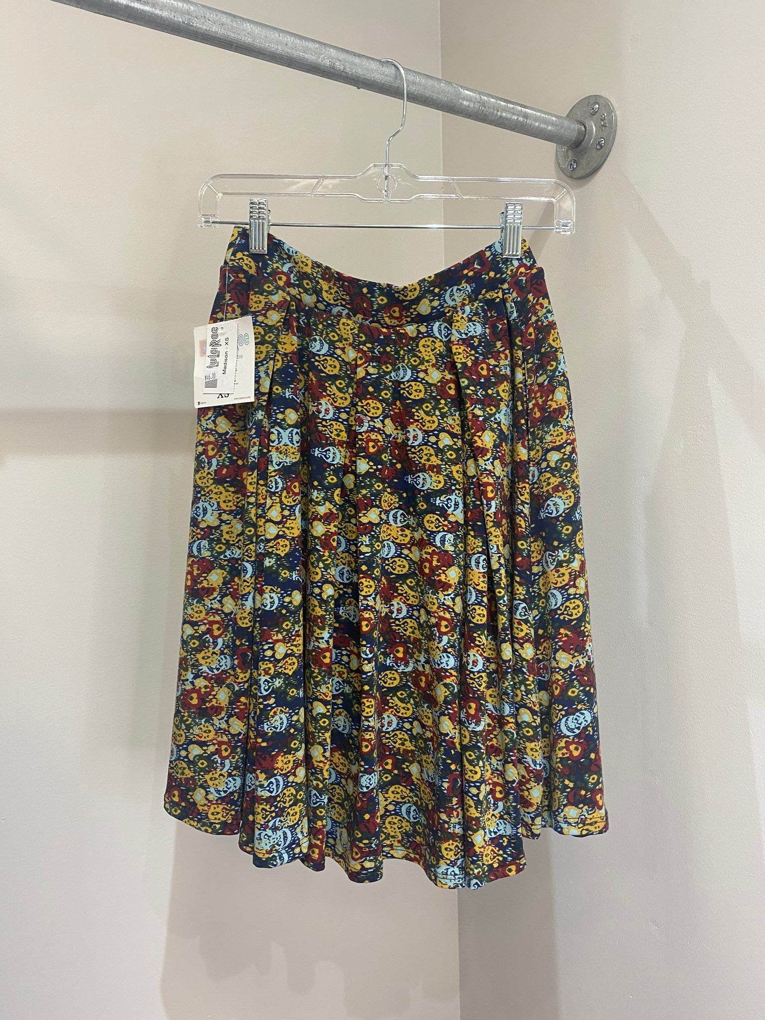 LuLaRoe Madison Pleated Skirt with Pockets XS-Shirts & Tops-Sunshine and Wine Boutique