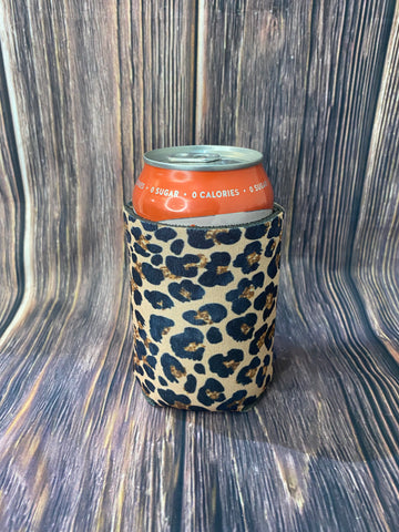 The Swanky Blossom Regular Can Cooler, Leopard-Can & Bottle Sleeves-Sunshine and Wine Boutique