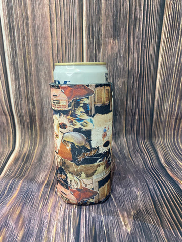 The Swanky Blossom Slim Can Cooler, Ya'll-Can & Bottle Sleeves-Sunshine and Wine Boutique