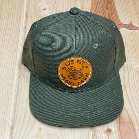 The Whole Herd Boy's "Snake Farm" Leather Patch Hat-Hats-Sunshine and Wine Boutique