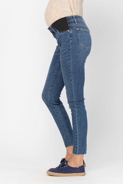 Judy Blue Bloom Maternity Mid Rise Skinny Denim 9806-Clothing-Sunshine and Wine Boutique