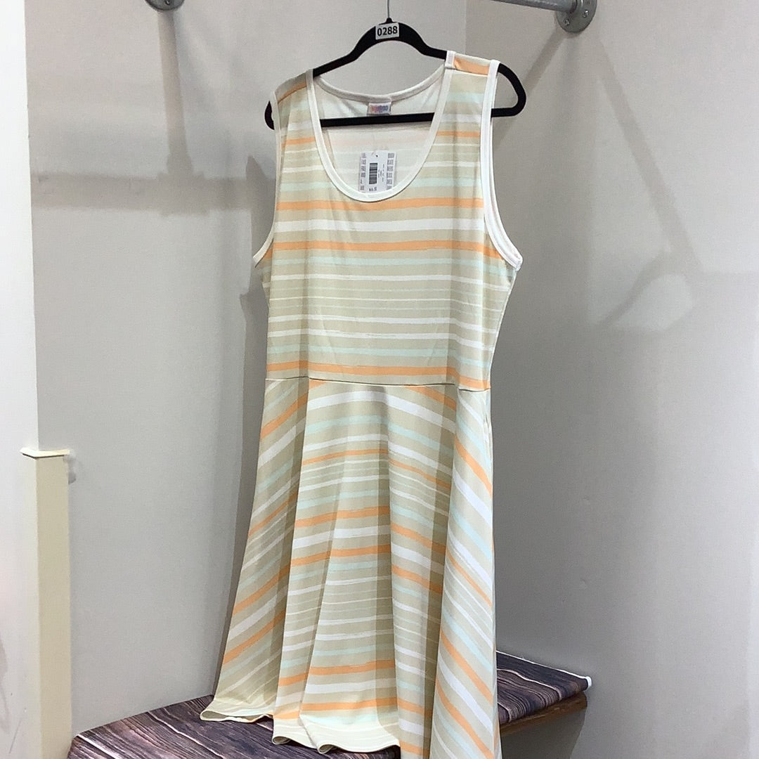 LuLaRoe Nicki Sleeveless Tank Dress Size 3XL-Dresses-Sunshine and Wine Boutique