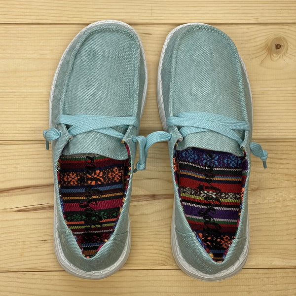 Gypsy Jazz "Holly 5" Turquoise Slip-on Shoes-Shoes-Sunshine and Wine Boutique