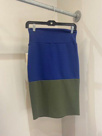 LuLaRoe Cassie Pencil Skirt Size XS Blue & Green-Shirts & Tops-Sunshine and Wine Boutique