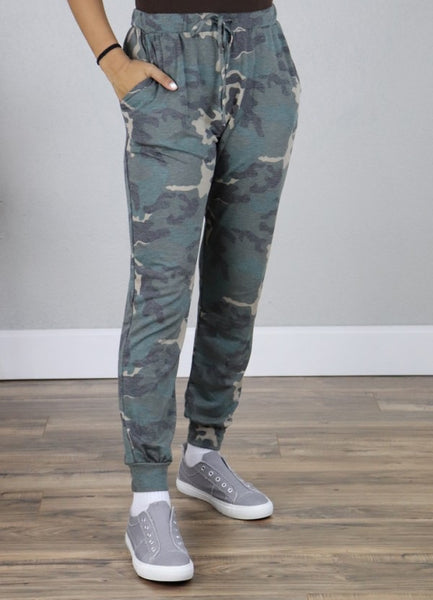 Texas True Threads Camouflage Draw String Jogger-Clothing-Sunshine and Wine Boutique