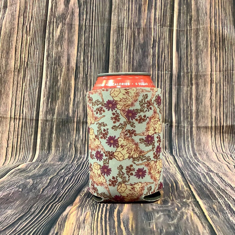 The Swanky Blossom Regular Can Cooler, Floral Highlanders-Can & Bottle Sleeves-Sunshine and Wine Boutique