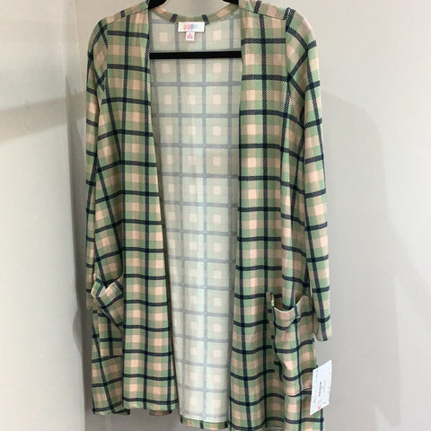 LuLaRoe Caroline Long Sleeve Cardigan Size Small Green-Shirts & Tops-Sunshine and Wine Boutique