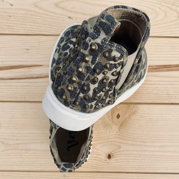 Very G "Zoey" Leopard Studded Slip-on Shoes-Shoes-Sunshine and Wine Boutique