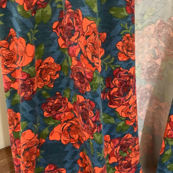 LuLaRoe Joy Long Sleeveless Vest Size Large Floral-Shirts & Tops-Sunshine and Wine Boutique