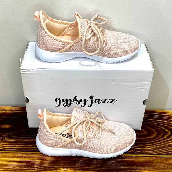 Gypsy Jazz Kid's "Lil Liliana" Blush Slip-on Shoes-Shoes-Sunshine and Wine Boutique