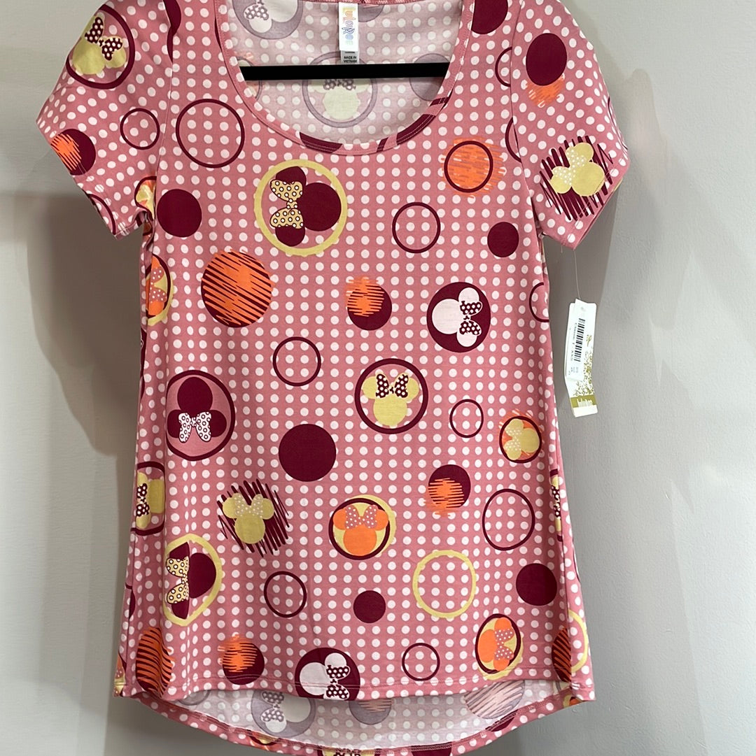 LuLaRoe Disney Classic Tee Short Sleeve Top Size XXS, Minnie Ears-Shirts & Tops-Sunshine and Wine Boutique