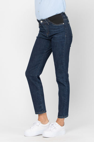 Judy Blue Bloom Maternity Slim Denim Mid Rise 9805-Clothing-Sunshine and Wine Boutique
