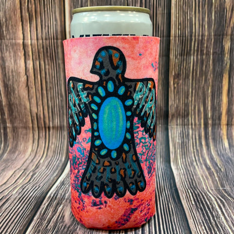 The Swanky Blossom Slim Can Cooler, Pink acid free bird-Can & Bottle Sleeves-Sunshine and Wine Boutique