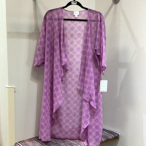LuLaRoe Shirley Kimono Size Small Purple-Shirts & Tops-Sunshine and Wine Boutique