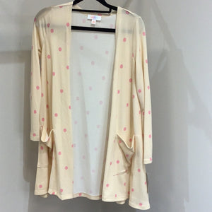 LuLaRoe Caroline Long Sleeve Cardigan Size XS Peach-Shirts & Tops-Sunshine and Wine Boutique