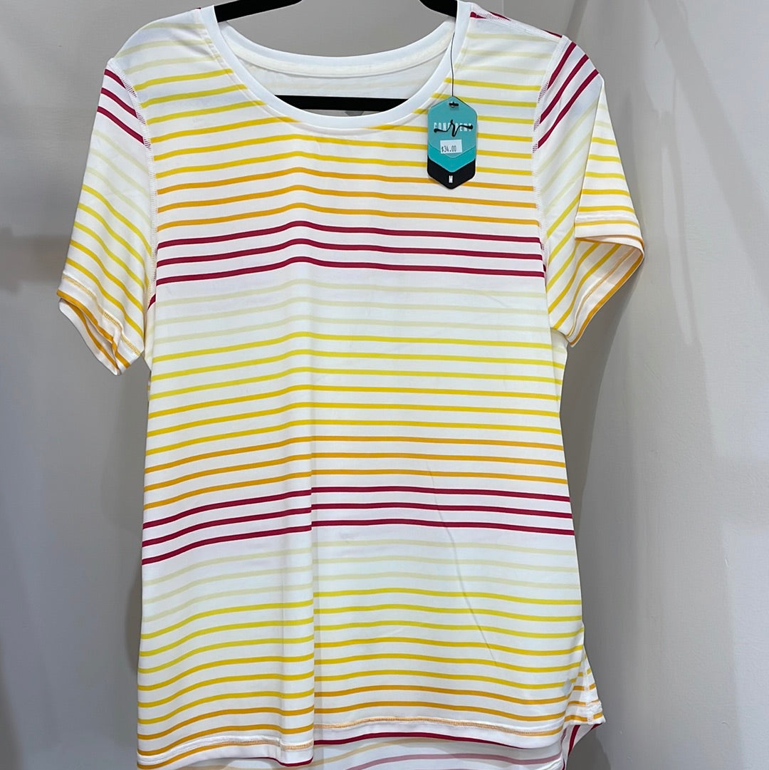 LuLaRoe Rise: Confident Athletic Short Sleeve Top M-Shirts & Tops-Sunshine and Wine Boutique