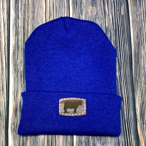 The Whole Herd Boy's Ranchy Youth Beanie, Cow-Beanie-Sunshine and Wine Boutique