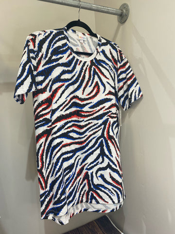 LuLaRoe Patrick Short Sleeve Men's Top Size XS Animal print-Shirts & Tops-Sunshine and Wine Boutique