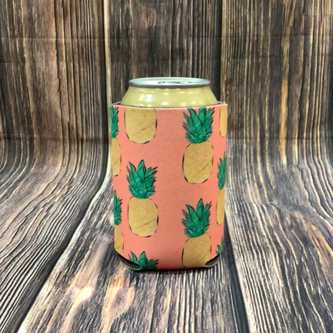 The Swanky Blossom Regular Can Cooler, Pineapples-Can & Bottle Sleeves-Sunshine and Wine Boutique