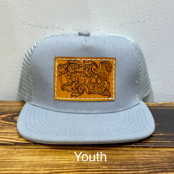 The Whole Herd Boy's "Legendary" Leather Patch Hat-Hats-Sunshine and Wine Boutique
